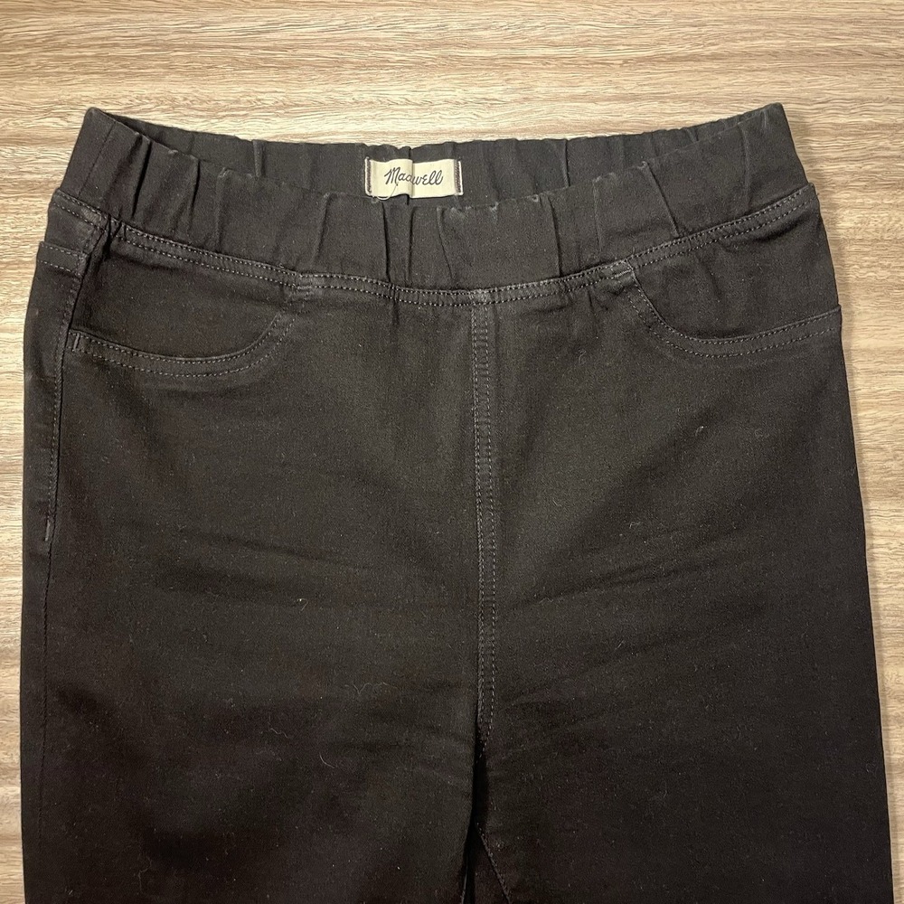 Madewell Jeans Womens 28 Black Denim Jeggings Ankle Pull On Stretch High Rise - Picture 2 of 5